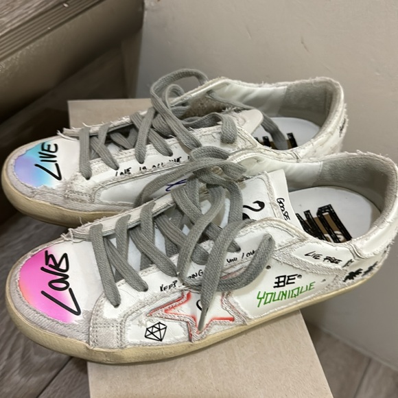 Golden Goose Super Star Double Quarter with list Sneakers - Picture 5 of 9